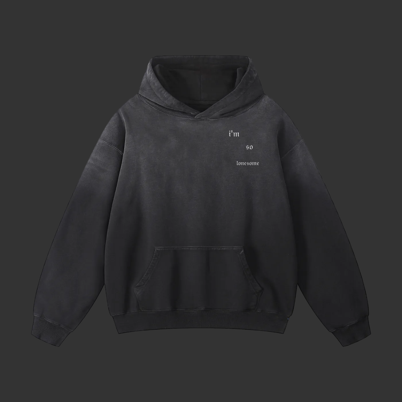 i'm so lonesome oversized hoodie